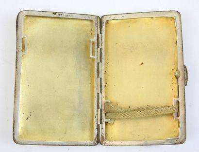 ALLEMAGNE. Boite à cigarette en argent poinçonnée...