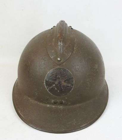 FRANCE. Casque Adrian modèle 1926 d'artillerie...