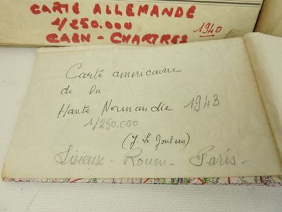 DOCUMENTS. Carte d'état-major allemande au...