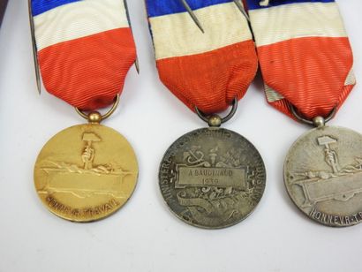 FRANCE. Lot de 6 médailles d'honneur anciennes...