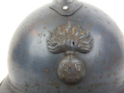 FRANCE. Casque Adrian M15 d'infanterie en...