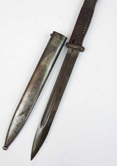 ALLEMAGNE. Baïonnette Mauser 98K, lame numérotée...