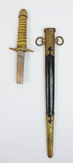 JAPON. Dague d'officier de la marine impériale...