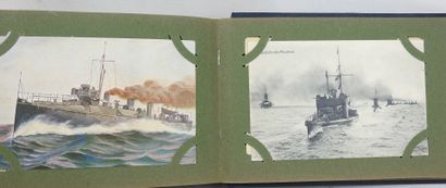ALBUM CPA. Collection d'environ 100 cartes...