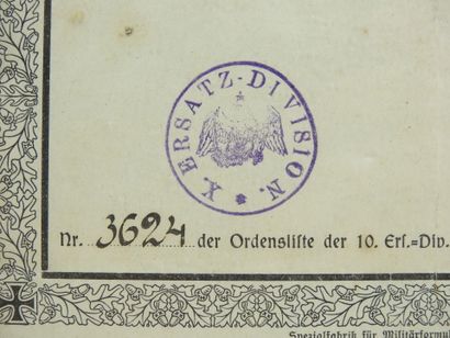 ALLEMAGNE. Croix de fer de 2e classe, fabrication...