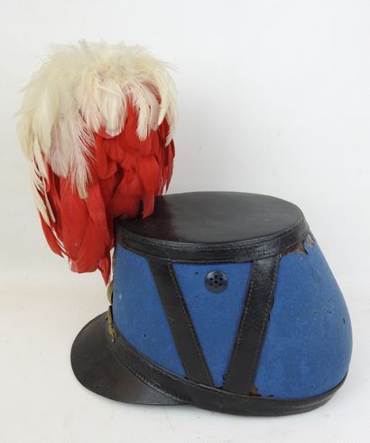 FRANCE. Shako modèle 1872 d'élève de St Cyr,...