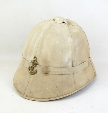 FRANCE. Casque colonial modèle 1886 en liège...