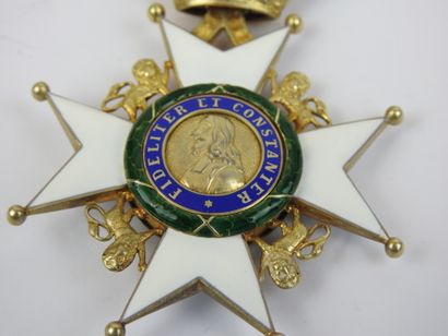 SAXE. Ordre de la maison Ernestine, croix...