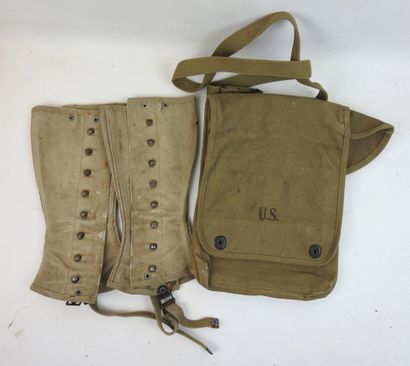 ETATS-UNIS. Porte-cartes M38 avec sangle,...