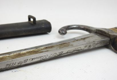 FRANCE. Baïonnette Chassepot modèle 1866...