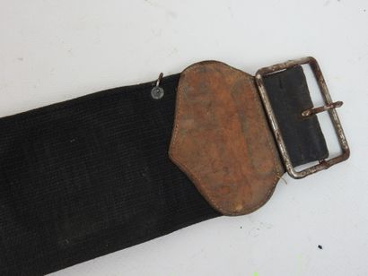 FRANCE. Ceinture d'officier en toile élastique,...