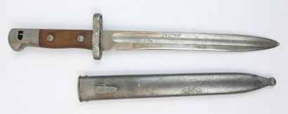 TURQUIE. Baïonnette Mauser, lame signée Weyersberg,...