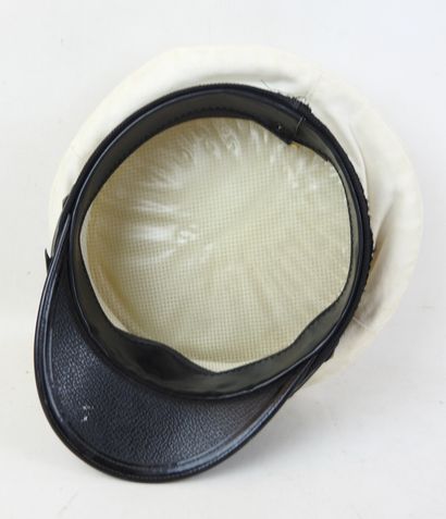 JAPON. Casquette d'été d'officier de la marine...