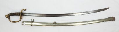 BELGIQUE. Sabre d'officier de cavalerie,...