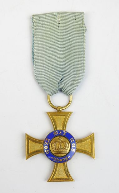 PRUSSE. Ordre royal de la couronne, croix...