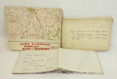 DOCUMENTS. Carte d'état-major allemande au...