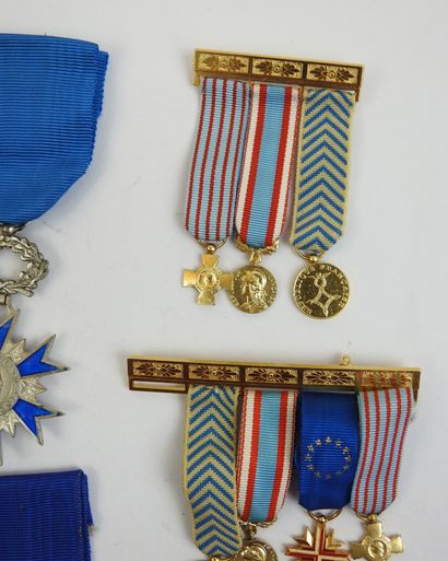 FRANCE. Lot de 6 médailles diverses, ordre...