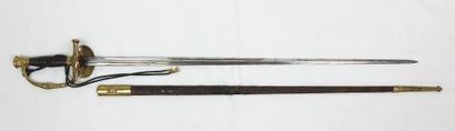 FRANCE. Epée modèle 1816 à ciselure d'officier...