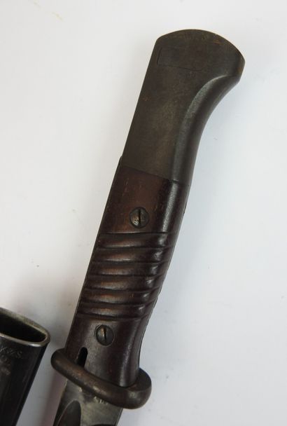 ALLEMAGNE. Baïonnette Mauser 98K, lame numérotée...