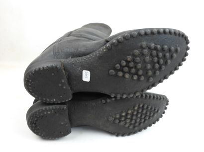 FRANCE. Paire de bottes d'officier en cuir...