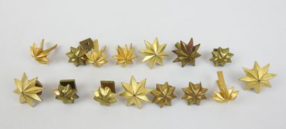 ALLEMAGNE. Lot de 15 étoiles de fixation...
