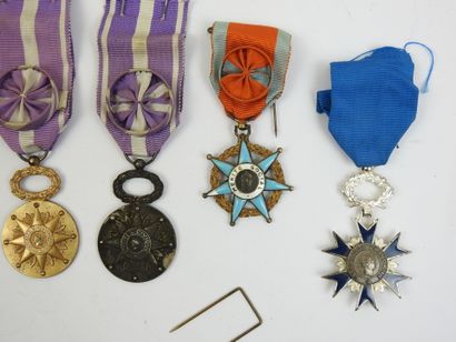 
FRANCE. Lot d'étoiles civiques, mérite social,...