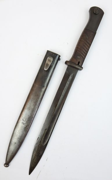 ALLEMAGNE. Baïonnette Mauser 98K, lame numérotée...