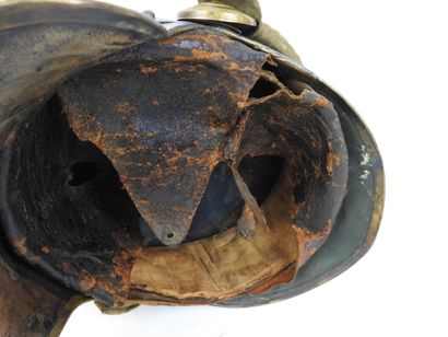FRANCE. Casque de cavalerie modèle 1872 reconditionné...