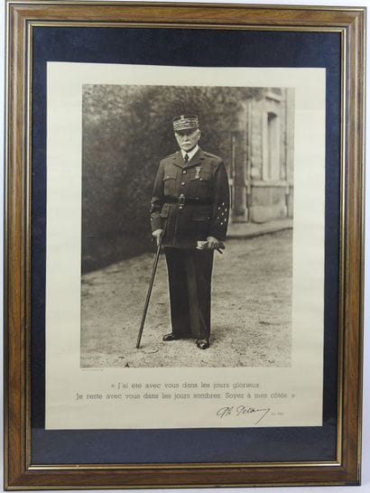 PETAIN Ph. Photographic portrait of Marshal...