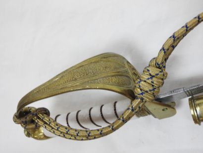 ITALIE. Sabre d'officier de marine, fusée...