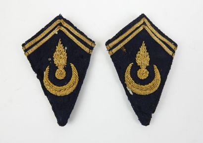FRANCE. Paire de pattes de col d'officier...