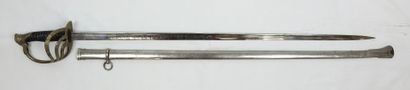 BELGIQUE. Sabre d'officier modèle 1889, garde...