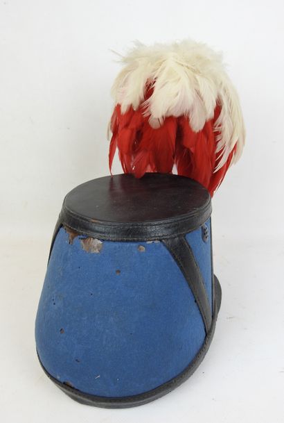 FRANCE. Shako modèle 1872 d'élève de St Cyr,...