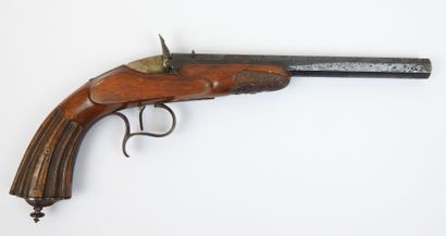 FRANCE. Pistolet de salon système Flobert...