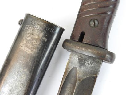 ALLEMAGNE. Baïonnette Mauser 98K, lame numérotée...