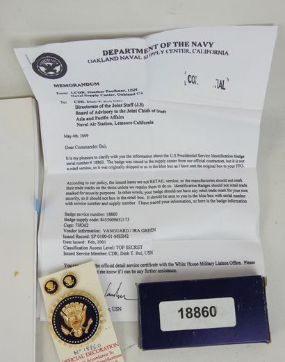 
ETATS-UNIS. Insigne officiel des services...