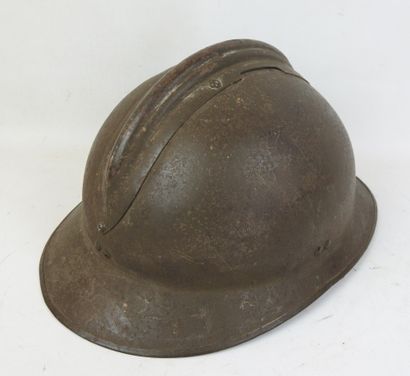 FRANCE. Casque Adrian modèle 1926 d'artillerie...