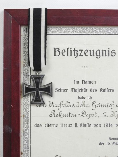 ALLEMAGNE. Croix de fer de 2e classe, fabrication...