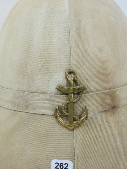 FRANCE. Casque colonial modèle 1886 en liège...