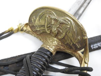 FRANCE. Epée modèle 1816 à ciselure d'officier...