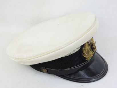 JAPON. Casquette d'été d'officier de la marine...