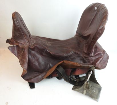 FRANCE. Selle de Spahi à arçon en bois du...