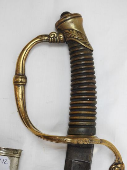 BELGIQUE. Sabre d'officier de cavalerie,...