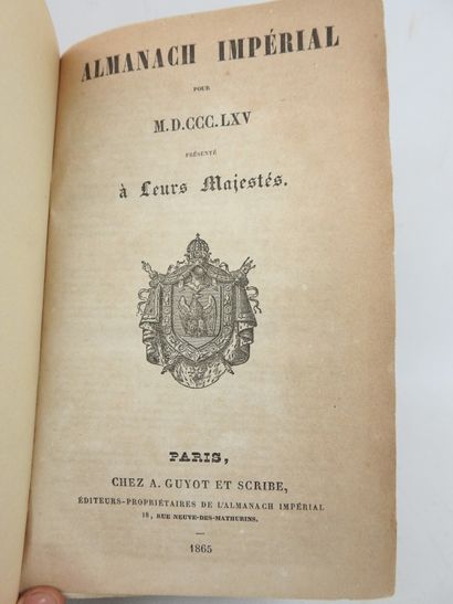 GUYOT ET SCRIBE - Almanach impérial pour...