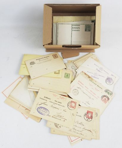 1 carton avec 200 entiers lettres neufs et...