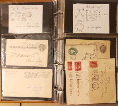 3 classeurs de plus de 424 lettres américaines...