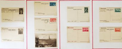 1 collection de 50 pages d'entiers postaux :...