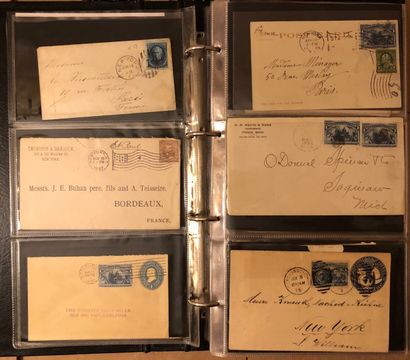 3 classeurs de plus de 424 lettres américaines...