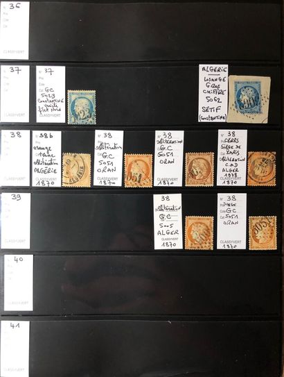 1 collection de 14 pages recto/verso avec...