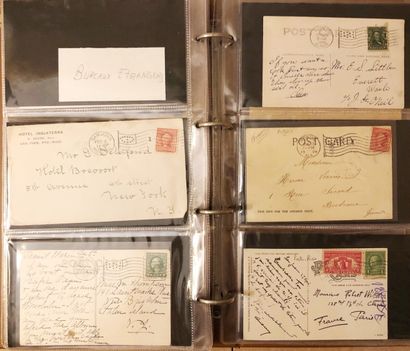 3 classeurs de plus de 424 lettres américaines...